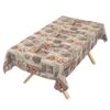 PTS0059F_SQ_16 Wachstuch Tischdecke abwaschbar Greta Herzen Holzoptik Beige