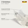 PTS0419F_60 Wachstuch Tischdecke abwaschbar Nora Kreise Beige Grau