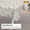 PTS0419F_SQ_50 Wachstuch Tischdecke abwaschbar Nora Kreise Beige Grau