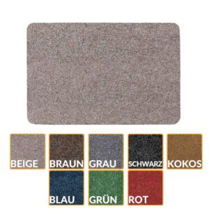 Fußabtreter Schmutzfangmatte Fußmatte Sauberlaufmatte Fußabstreifer Eingang POET 45x75cm Hellbraun Rechteck