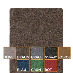Fußabtreter Schmutzfangmatte Fußmatte Sauberlaufmatte Fußabstreifer Eingang POET 60x90cm Dunkelbraun