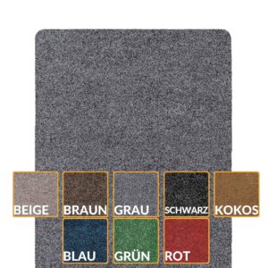 Fußabtreter Schmutzfangmatte Fußmatte Sauberlaufmatte Fußabstreifer Eingang POET 60x90cm Grau