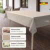 PTL0606F_SQ_20 Wachstuch Tischdecke abwaschbar Lace Vinyl Spitzenoptik Mila
