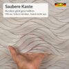 PTL0709F_SQ_50 Wachstuch Tischdecke abwaschbar Lace Vinyl Wellenmuster Carmen Creme-Weiß