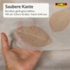 PTL0763F_SQ_50 Wachstischdecke Lace Vinyl Tischdecke abwaschbar Blattmuster Pilar Creme-Taupe