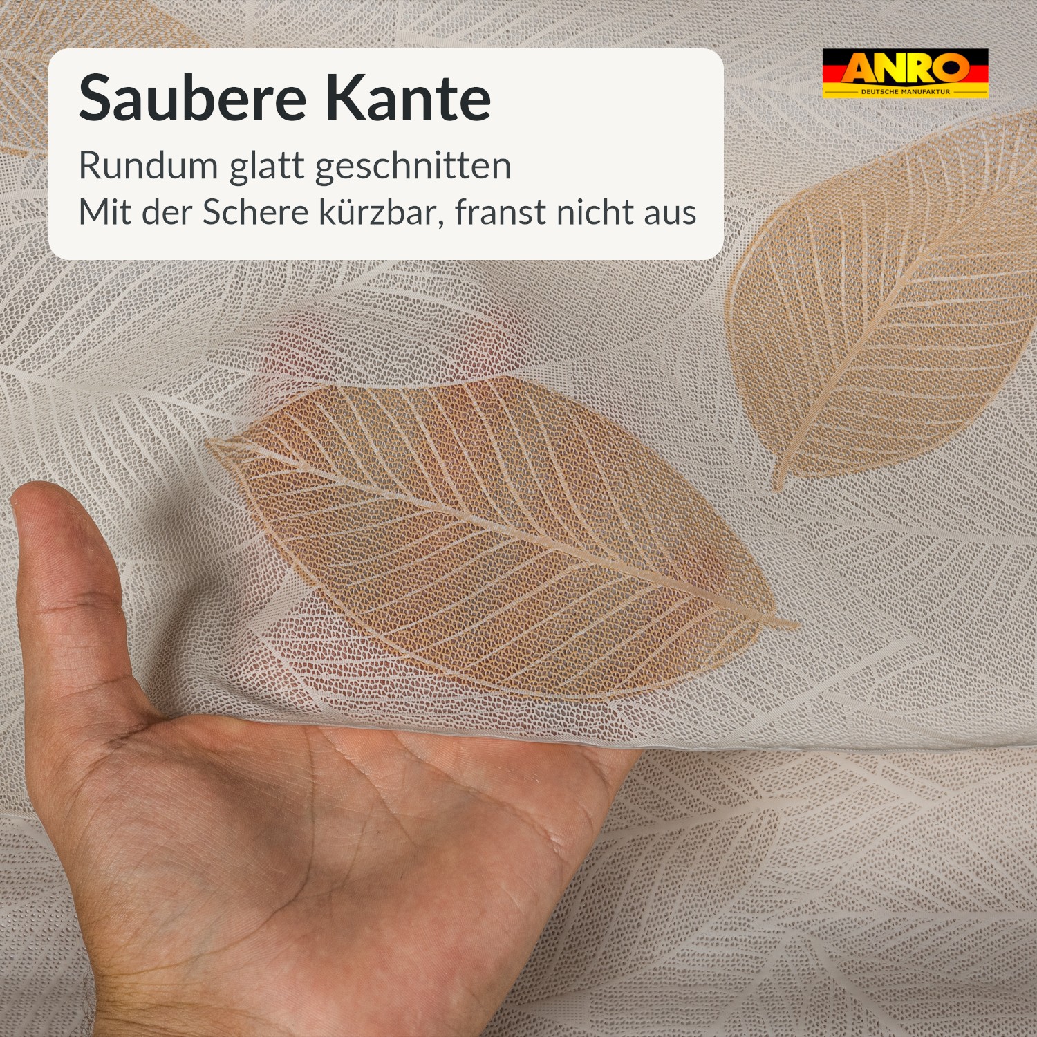 PTL0763F_SQ_50 Wachstischdecke Lace Vinyl Tischdecke abwaschbar Blattmuster Pilar Creme-Taupe
