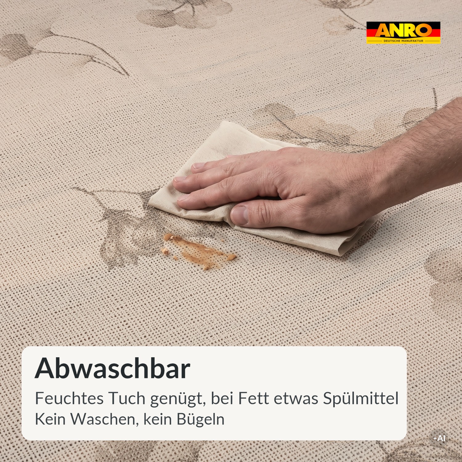 PTL4712F_SQ_30 Wachstuch Tischdecke Lace Vinyl abwaschbar Zweigmotiv Elia Spitzen-/ Häkeloptik