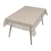 PTL6712F_SQ_16 Wachstischdecke Lace Vinyl Tischdecke abwaschbar Blütenmuster Dora Grau