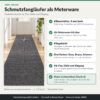 ANRO MISCHA Läufer Braun – Infokarte Vorteile