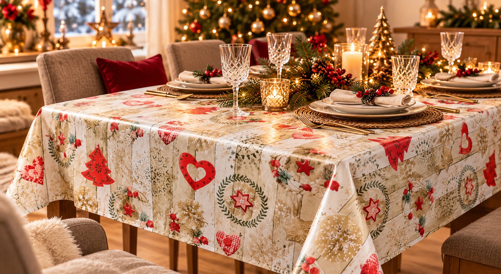 Weihnachtstischdecken